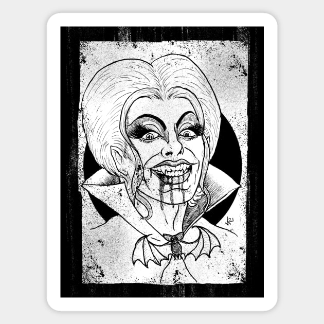 Dragula (White print) Sticker by Bloody Savage